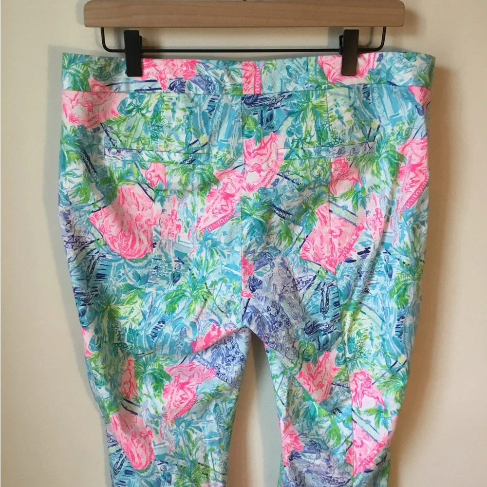 Lilly Pulitzer Kelly Skinny Ankle Pants Bohemian Queen Pattern